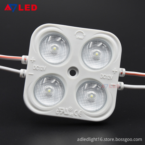 Adled light shenzhen 4leds 12v dc lightbox  led module lensfor led module light box